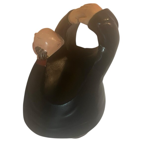 Signed 2003 Resin Wine Holder Sculpture Waiter Butler Style Bar Collectible - Picture 6 of 15